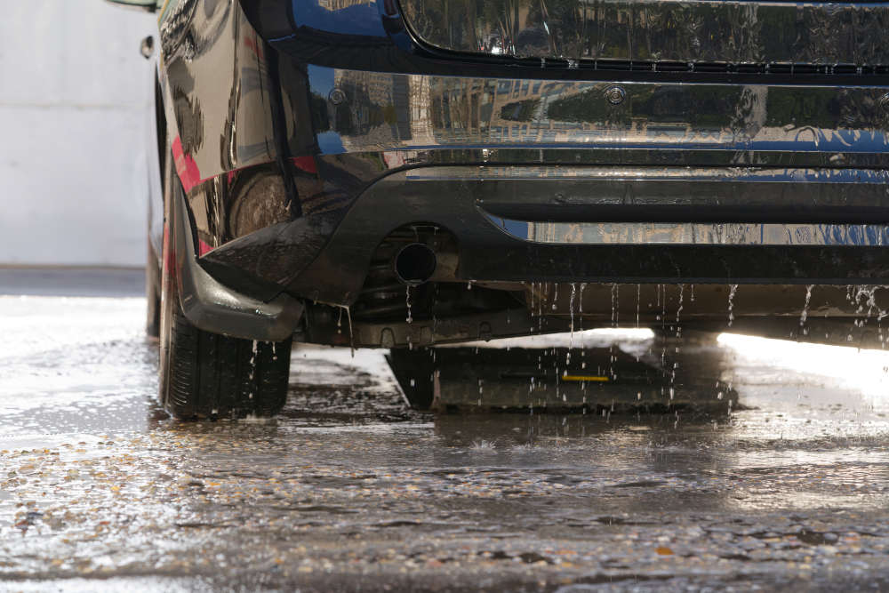 Water Dripping Porsche Cayenne